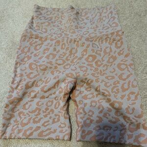 PINK LEOPARD/CHEETAH PRINT BIKER SHORTS PERFECT CONDITION